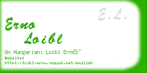 erno loibl business card